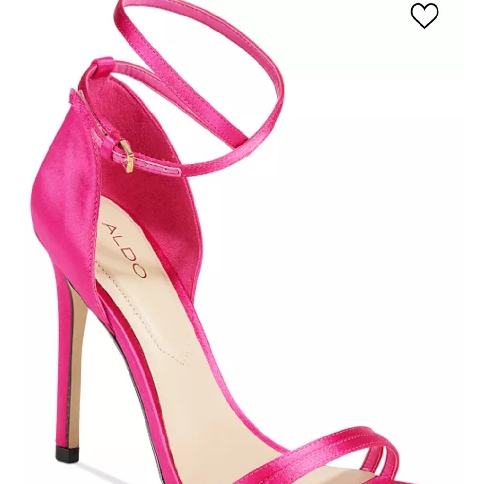 Aldo Women's Elivia Open Toe Heel in Lilac Sz. 7. Pic of pink shoe for reference